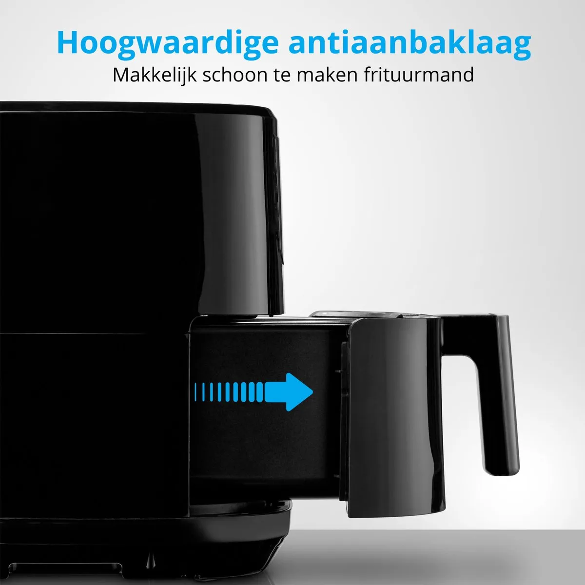 Medion P10 XL Airfryer 2150W - 6,8L - 9 Programma's - Zwart - afbeelding 6 van 6
