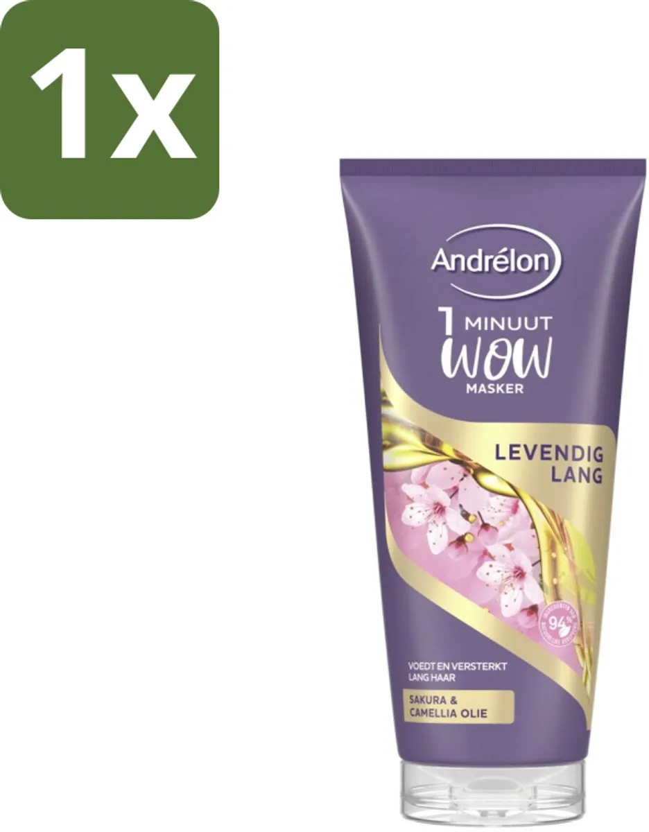 Andrélon WOW Masker Levendig Lang 180ml