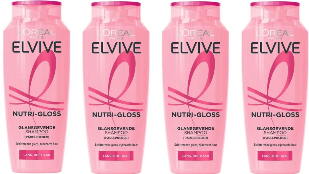 L'Oréal Paris Elvive Glansgevende Shampoo 4x250ml