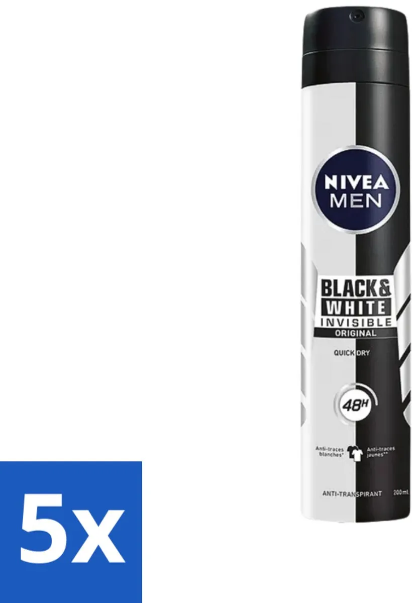 NIVEA Men Black & White Invisible Original Deo Spray 150ml