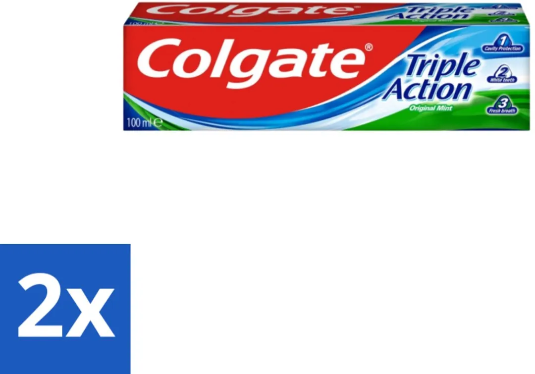 Colgate Triple Action Tandpasta 200ml (2x100ml)