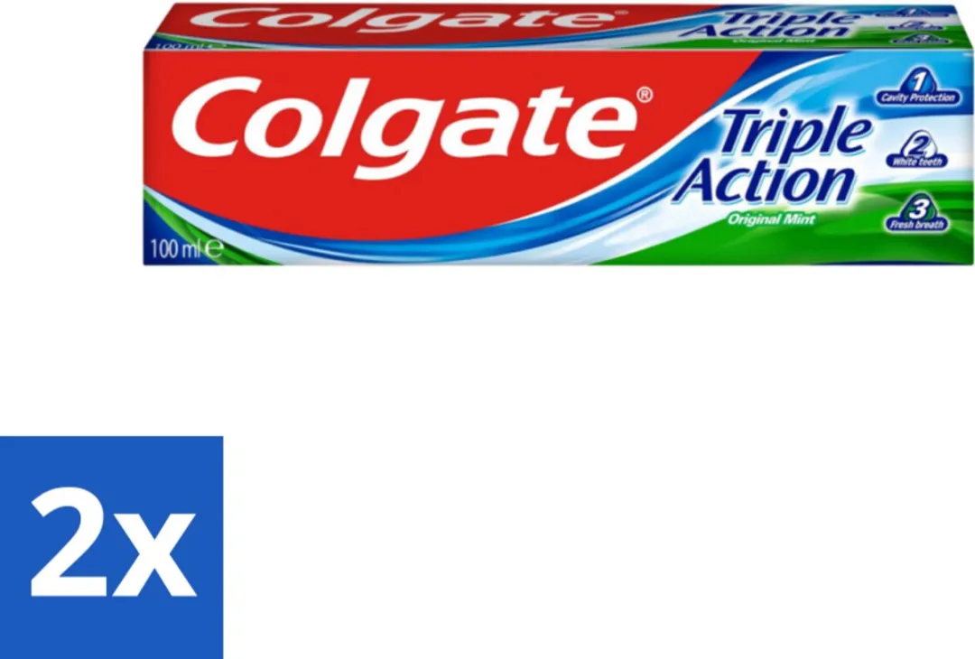 Colgate Triple Action Tandpasta 200ml (2x100ml)