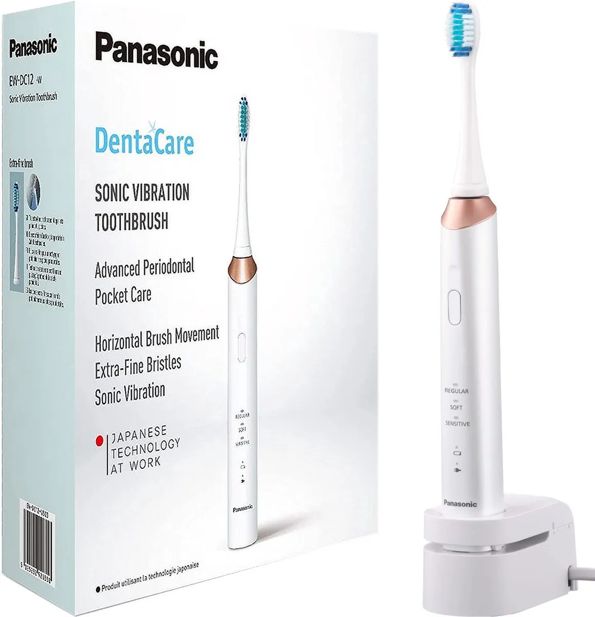 Panasonic EW-DC12-W503 Sonische Tandenborstel - 31.000 Bewegingen - Wit