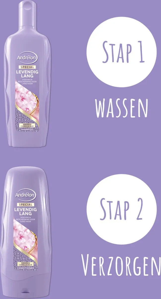 Andrélon Conditioner Levendig Lang 300ml - 3 Stuks