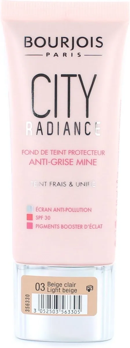 Bourjois City Radiance Foundation 03 Light Beige 30ml