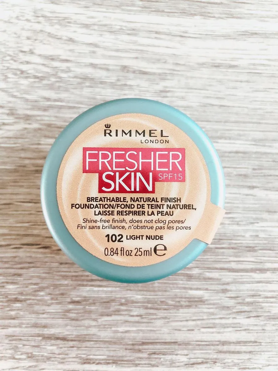 Rimmel London Fresher Skin Foundation 102 Light Nude