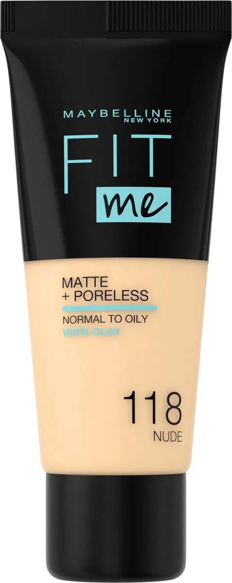 Maybelline Fit Me Matte + Poreless Foundation 118 Nude