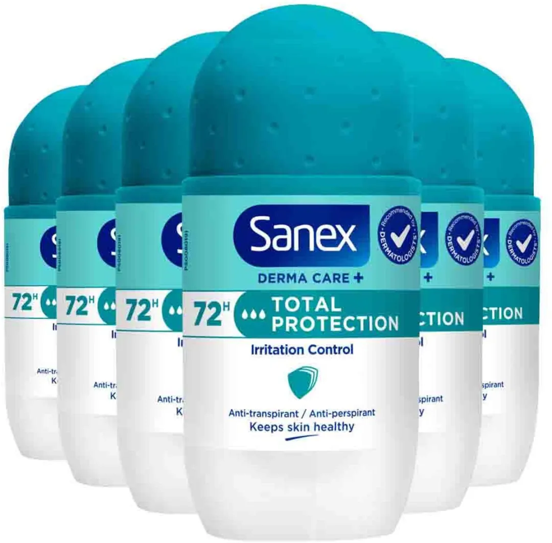 Sanex Deoroller Total Protection 6x50ml
