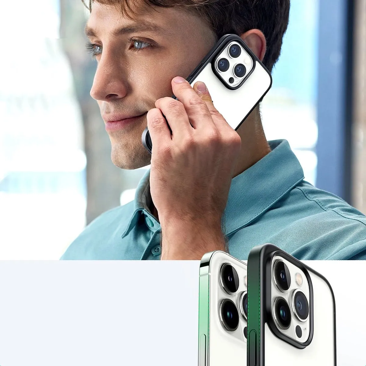 Ugreen iPhone 14 Pro Stevige Hoesje - 1 Kaartvak - Universeel - afbeelding 6 van 6