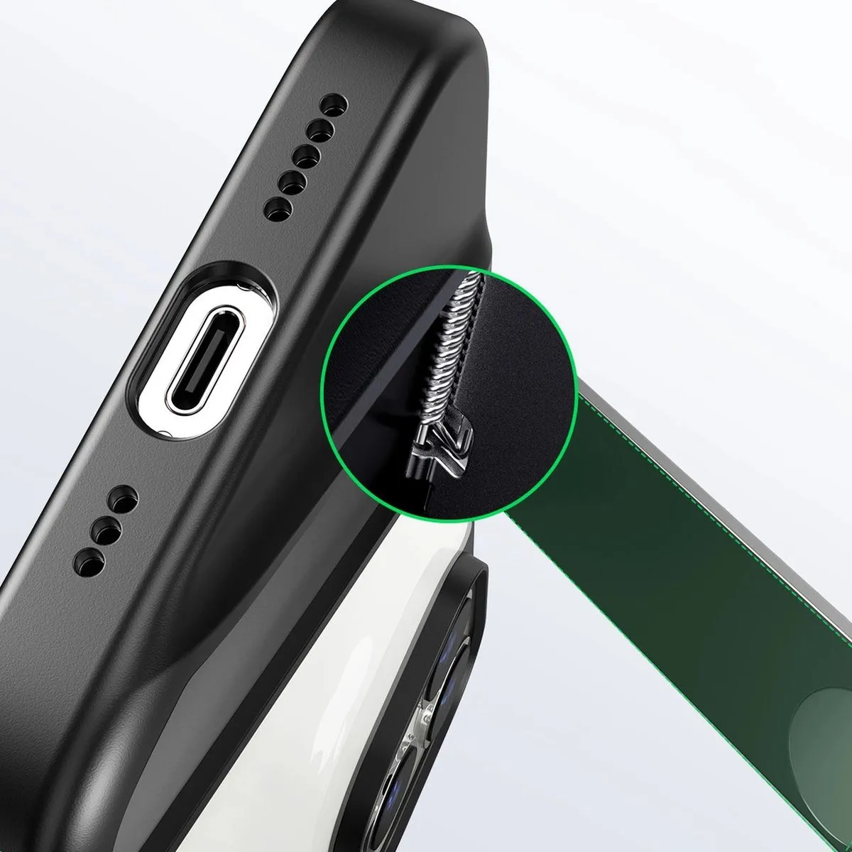 Ugreen iPhone 14 Pro Stevige Hoesje - 1 Kaartvak - Universeel - afbeelding 3 van 6