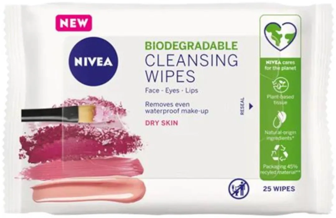 NIVEA Biodegradable Wipes 25 Stuks