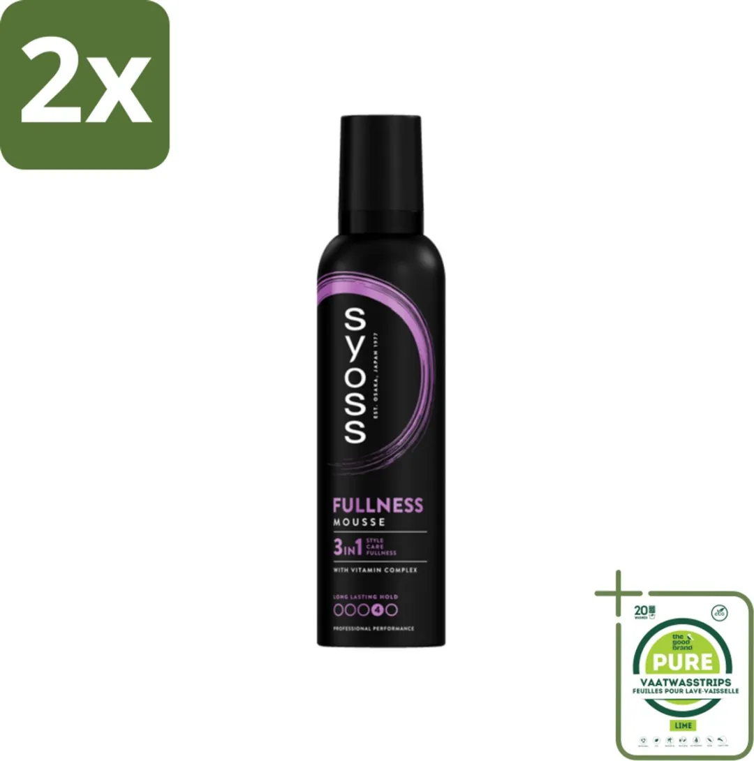 SYOSS Fullness Haarmousse 500ml - 2 Stuks