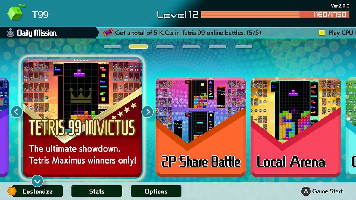Nintendo Tetris 99 + Nintendo Switch Online