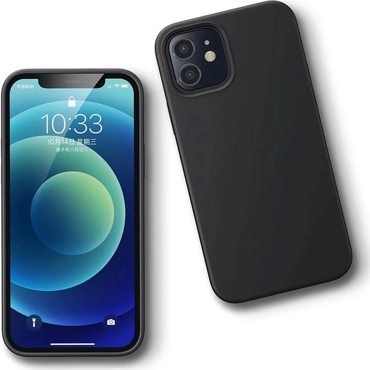 Ugreen Siliconen Beschermhoes iPhone 12 Mini - Zwart - afbeelding 3 van 3