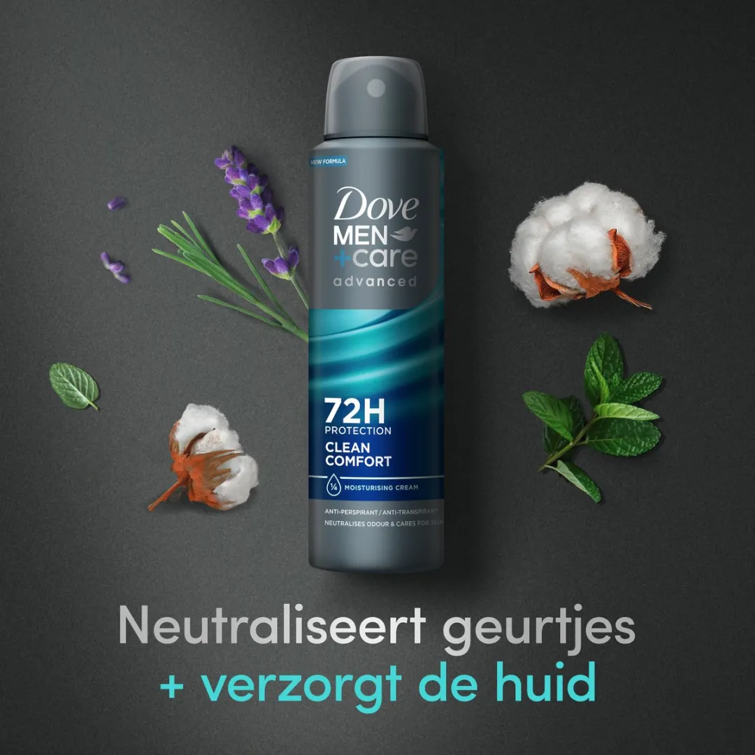 Dove Men+Care Anti-Transpirant Spray Clean Comfort 6x150ml