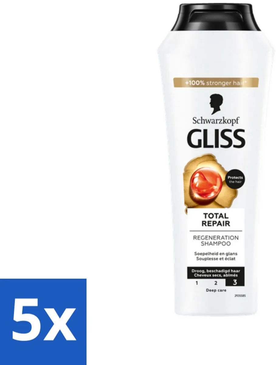 Schwarzkopf Gliss Kur Total Repair Shampoo 1250ml