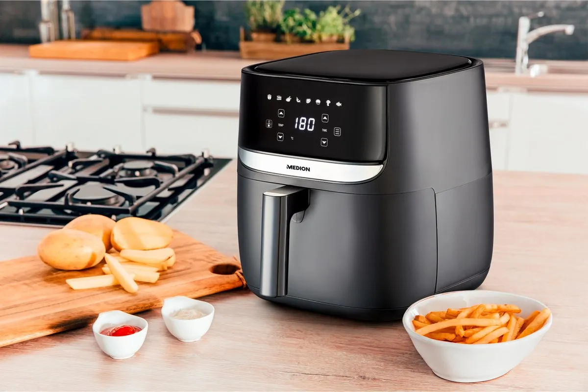 Medion MD10532 Airfryer 5,7L - 1700W - 9 Programma's - Zwart