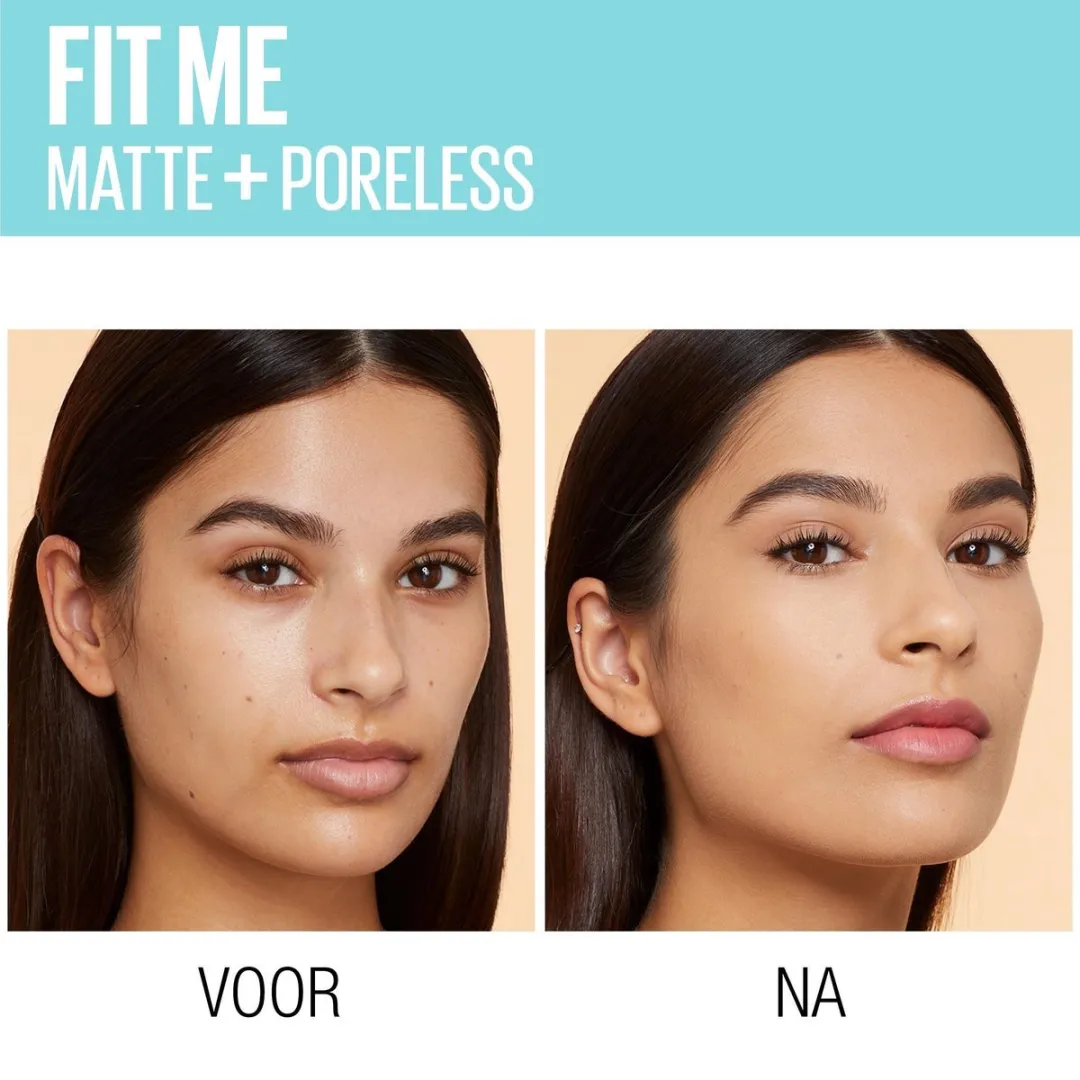 Maybelline Fit Me Matte & Poreless Foundation 124 Soft Sand - 3 Stuks