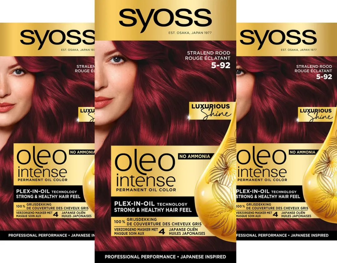 SYOSS Oleo Intense 5-92 Stralend Rood Permanent Haarkleuring