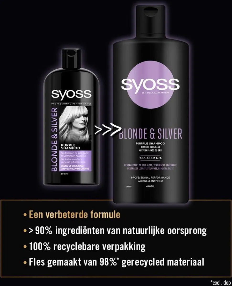SYOSS Shampoo Blonde & Silver 440ml