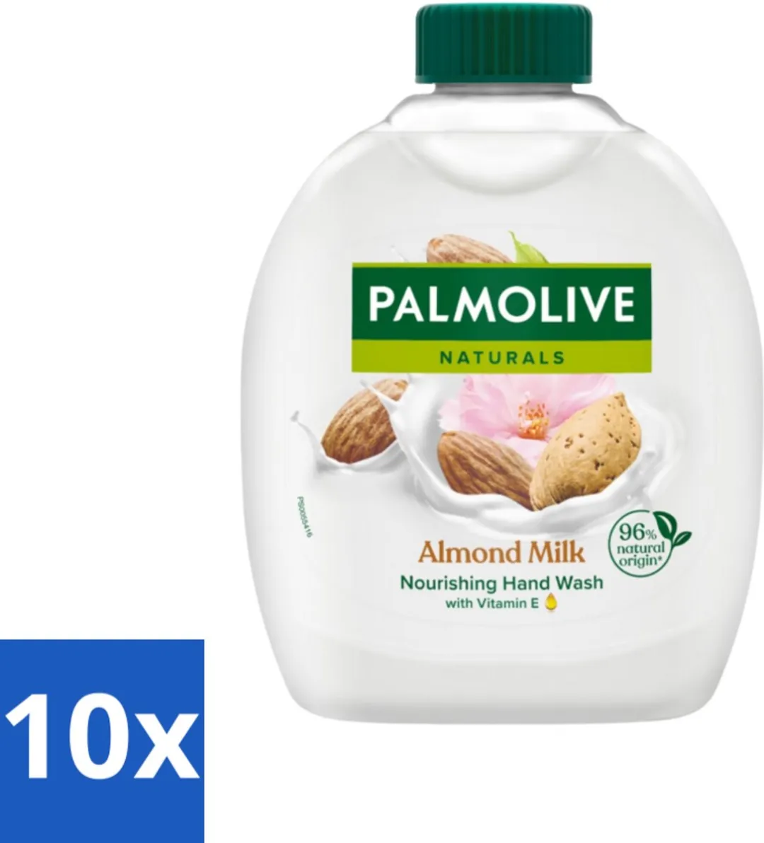 Palmolive - Amandelmelk - Handzeep Navulling - Zacht & Hydraterend - 300 ml - Bulkverpakking - 10 stuks