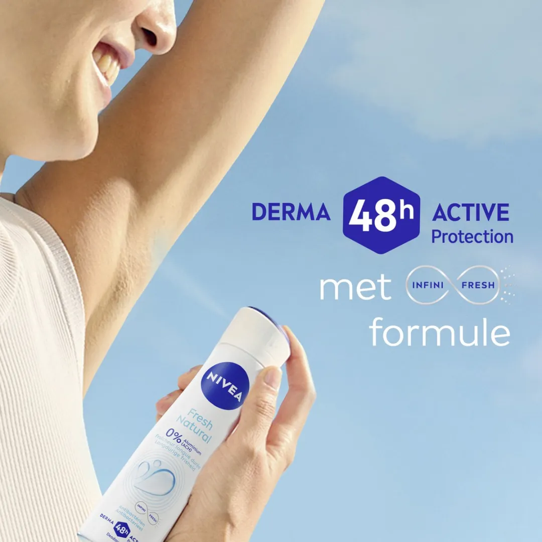NIVEA Fresh Natural Deodorant Spray - 2x150ml - Aluminiumvrij - afbeelding 6 van 6