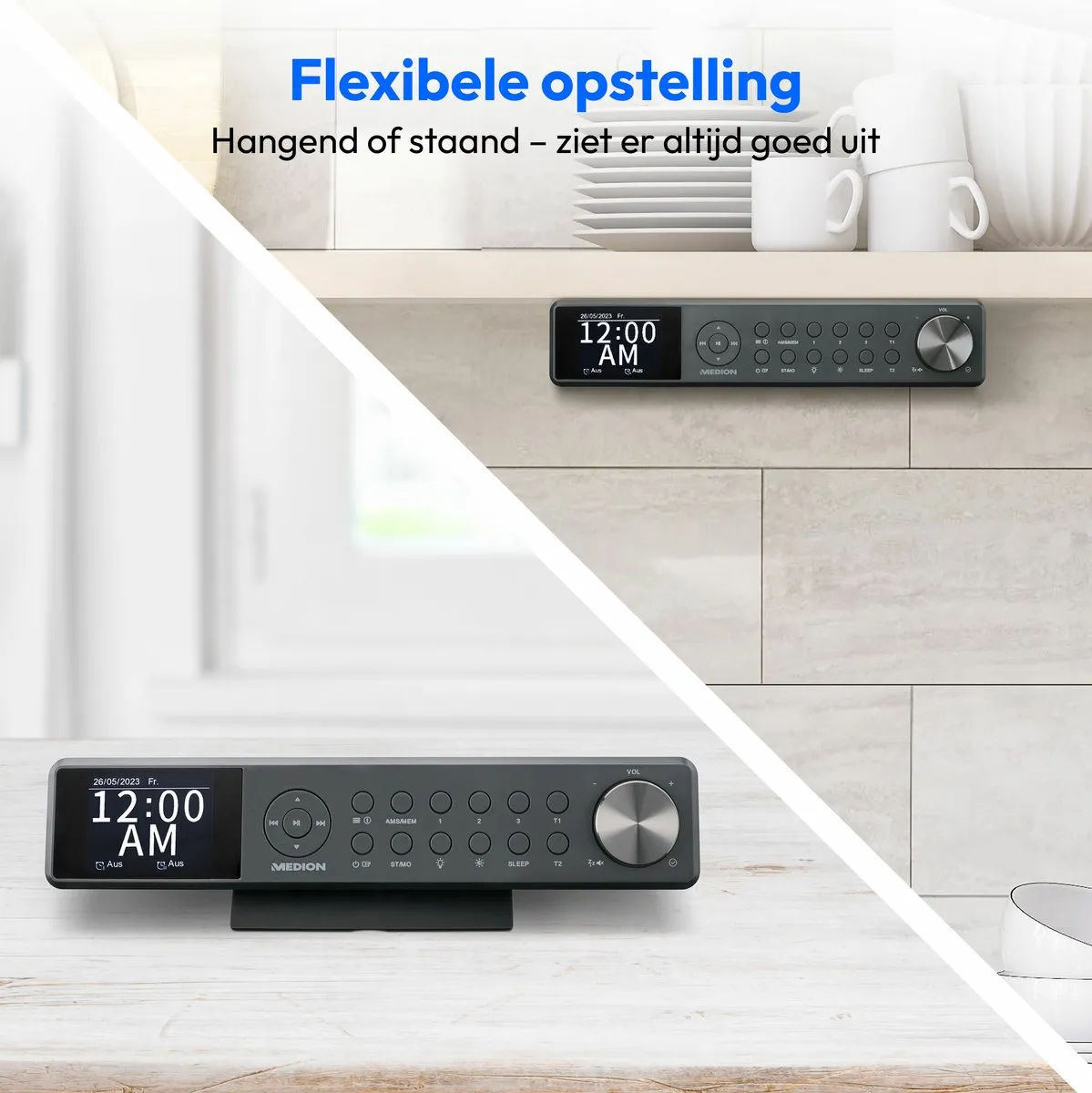Medion MD43750 Keukenradio DAB+ - 6W - Grijs - afbeelding 6 van 6