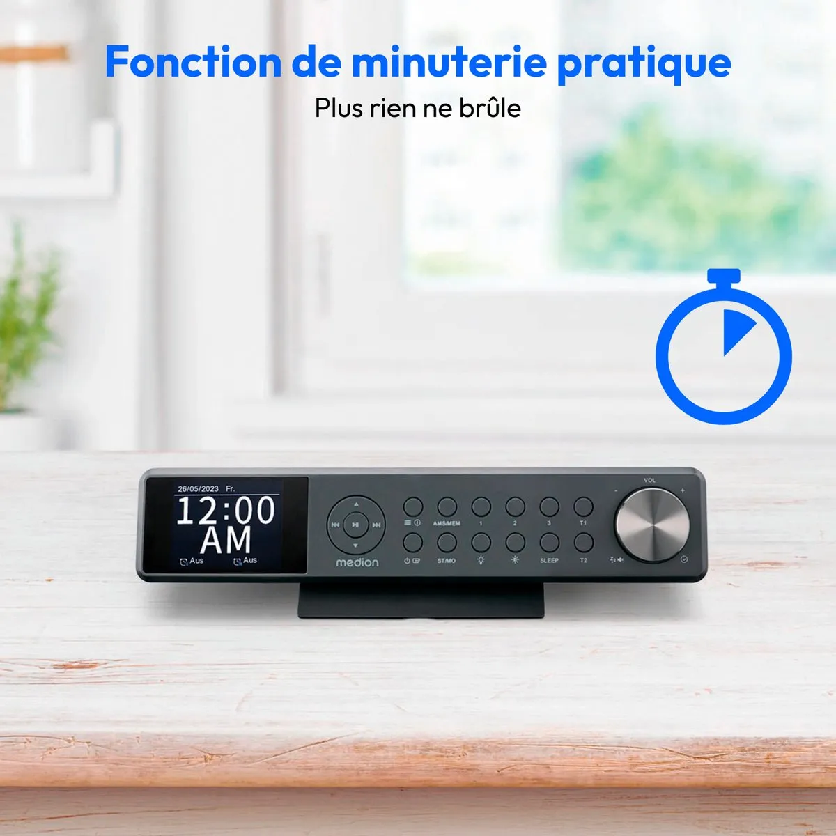 Medion MD43750 Keukenradio DAB+ - 6W - Grijs