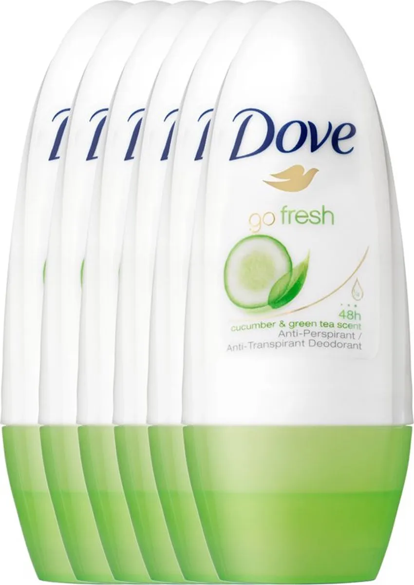 Dove Go Fresh Komkommer & Groene Thee Deo - 6x50ml