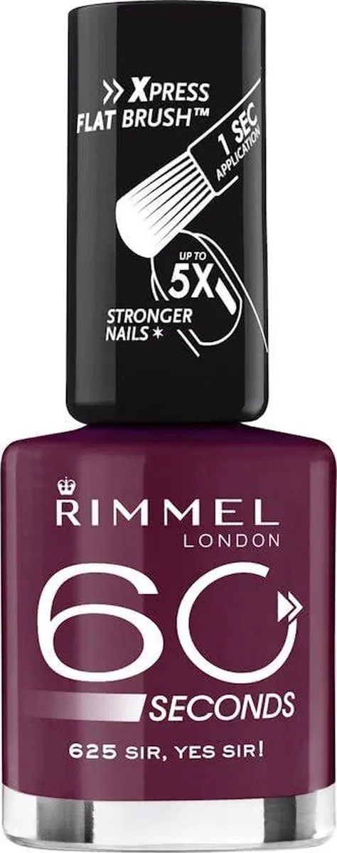 Rimmel London 60 Seconds Finish Nagellak 625 Misty Purple