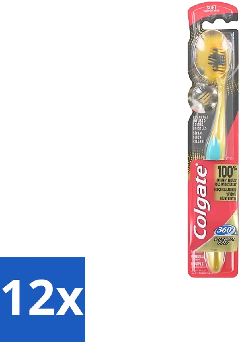Colgate 360 Charcoal Gold Soft Tandenborstel