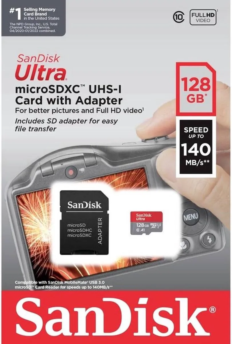 SanDisk Ultra microSDXC SDSQUAB-128G-GN6IA 128GB - A1 UHS-I - afbeelding 6 van 6