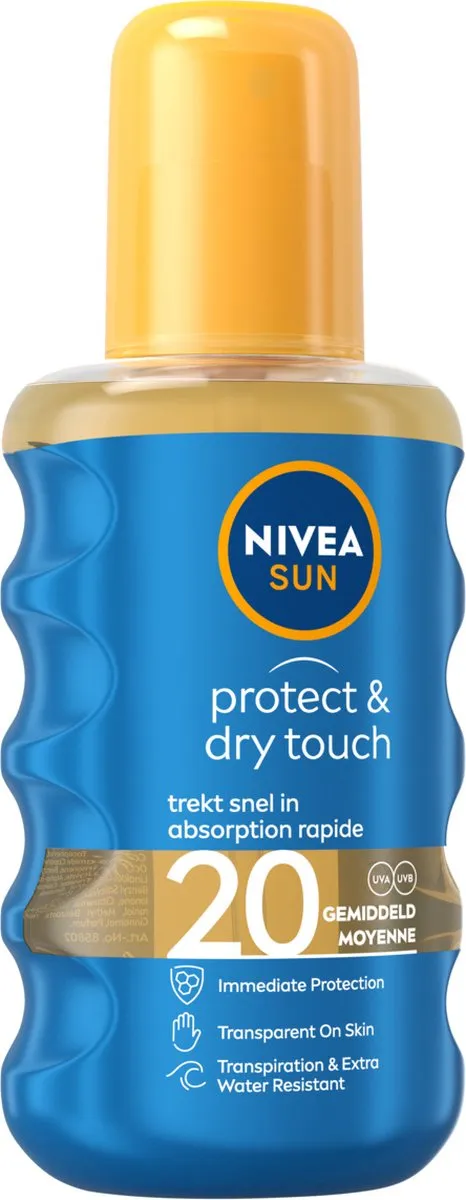 NIVEA Sun Protect & Dry Touch Zonnespray SPF 20 200ml