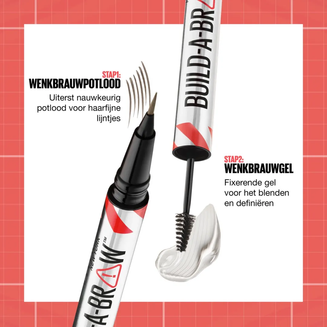 Maybelline Build-A-Brow Wenkbrauwpotlood/Gel Soft Brown - afbeelding 6 van 6