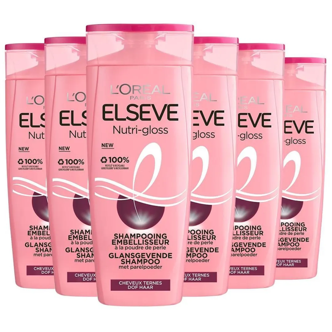 L'Oréal Paris Elvive Nutri Gloss Shampoo 6x250ml