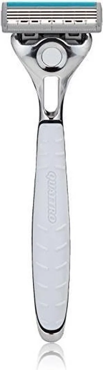 Wilkinson Sword Quattro Titanium Sensitive Scheermesjes - 4 Stuks + Houder