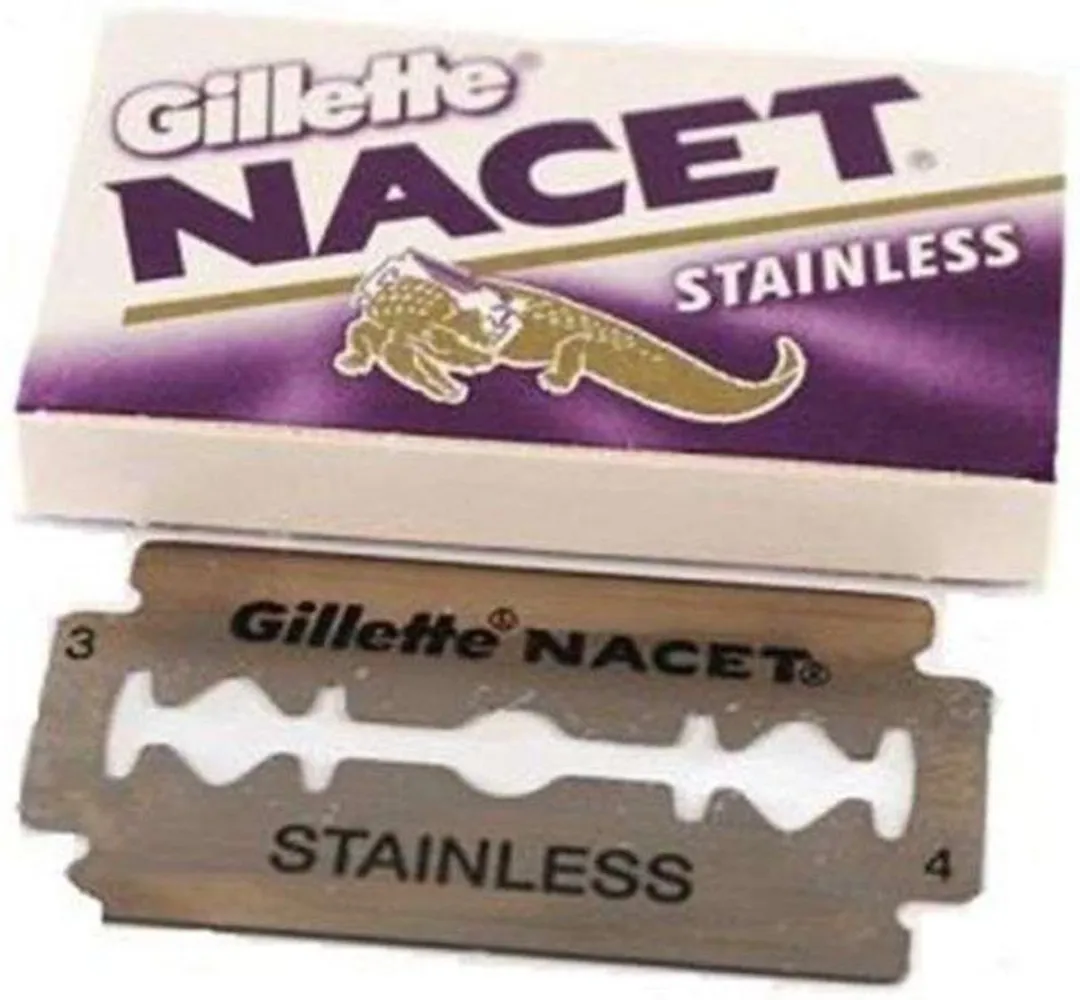 Gillette Nacet Scheermesjes 5 Stuks - Aluminium