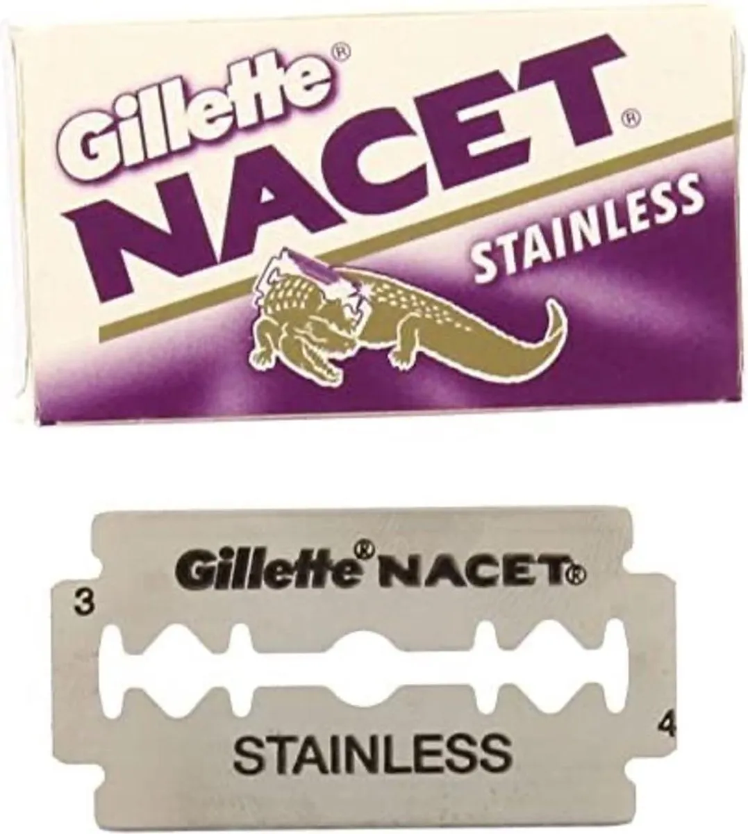 Gillette Nacet Scheermesjes 5 Stuks - Aluminium
