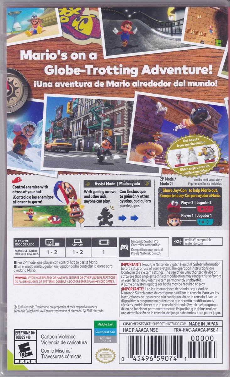 Nintendo Super Mario Odyssey Nintendo Switch