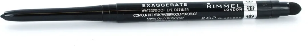 Rimmel London Exaggerate Oogpotlood 262 Blackest Black