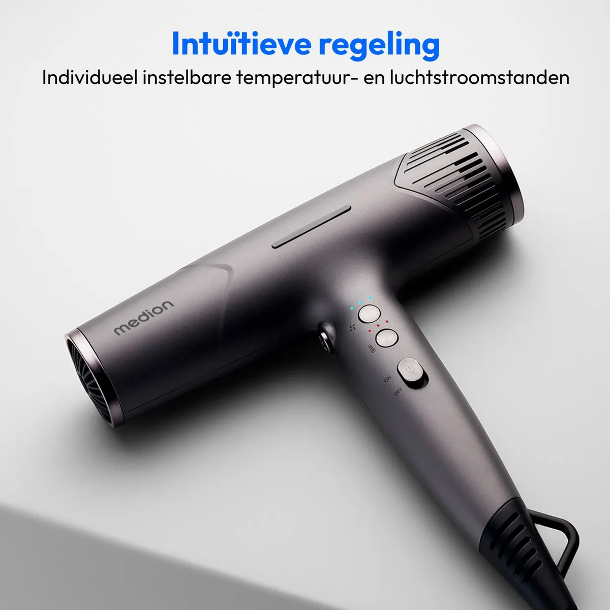 Medion HD2 Haardroger 1500W - Grijs