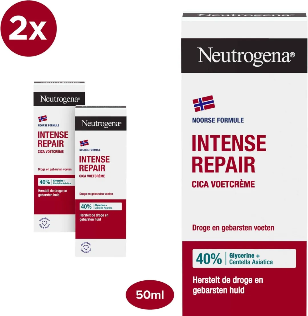 Neutrogena Intens Hydraterende Voetcrème Noorse Formule 2x50ml