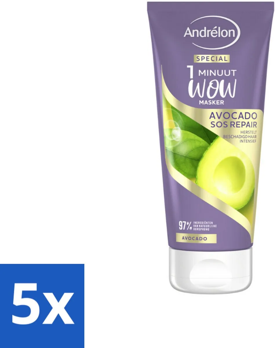 Andrélon 1 Minuut Wow Masker Avocado SOS Repair 180ml
