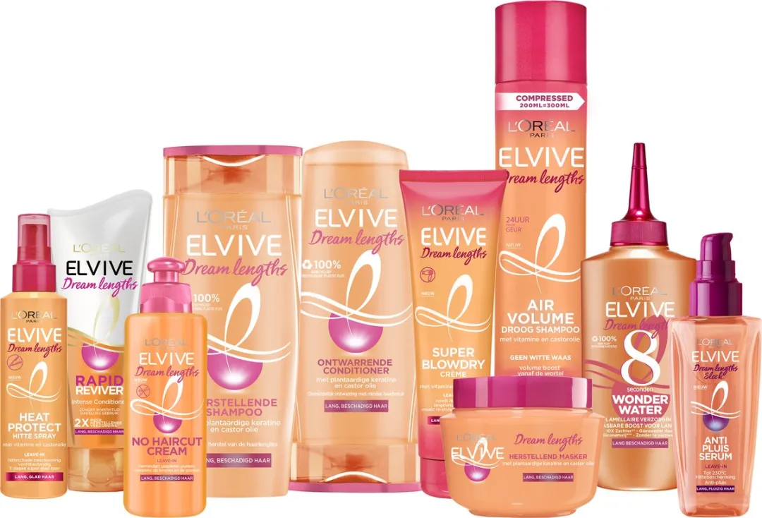 L'Oréal Paris Elvive Dream Lengths Rapid Reviver Conditioner 180ml - 6 Stuks