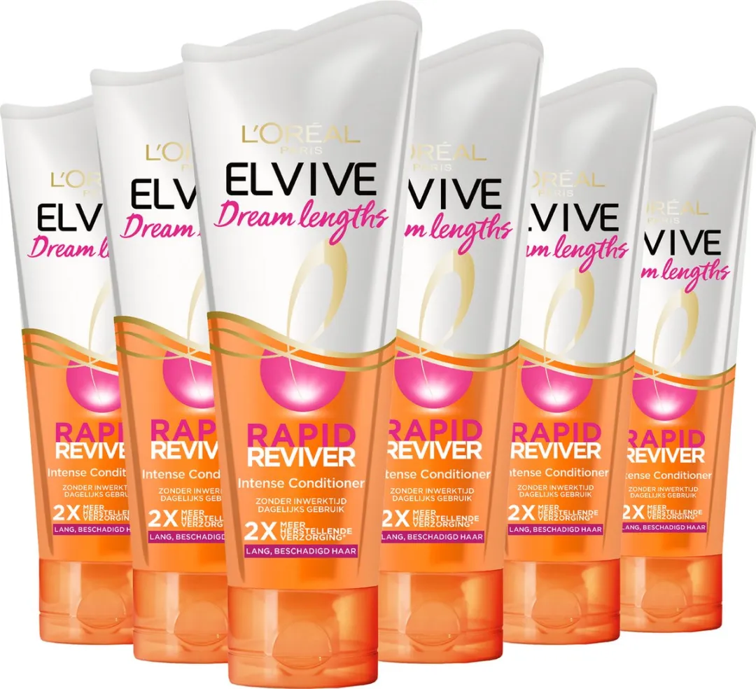 L'Oréal Paris Elvive Dream Lengths Rapid Reviver Conditioner 180ml - 6 Stuks