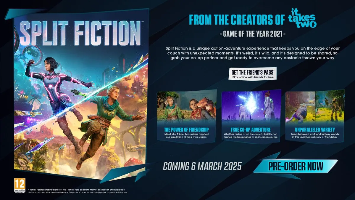 Nintendo Split Fiction Xbox Series X - 2 Spelers