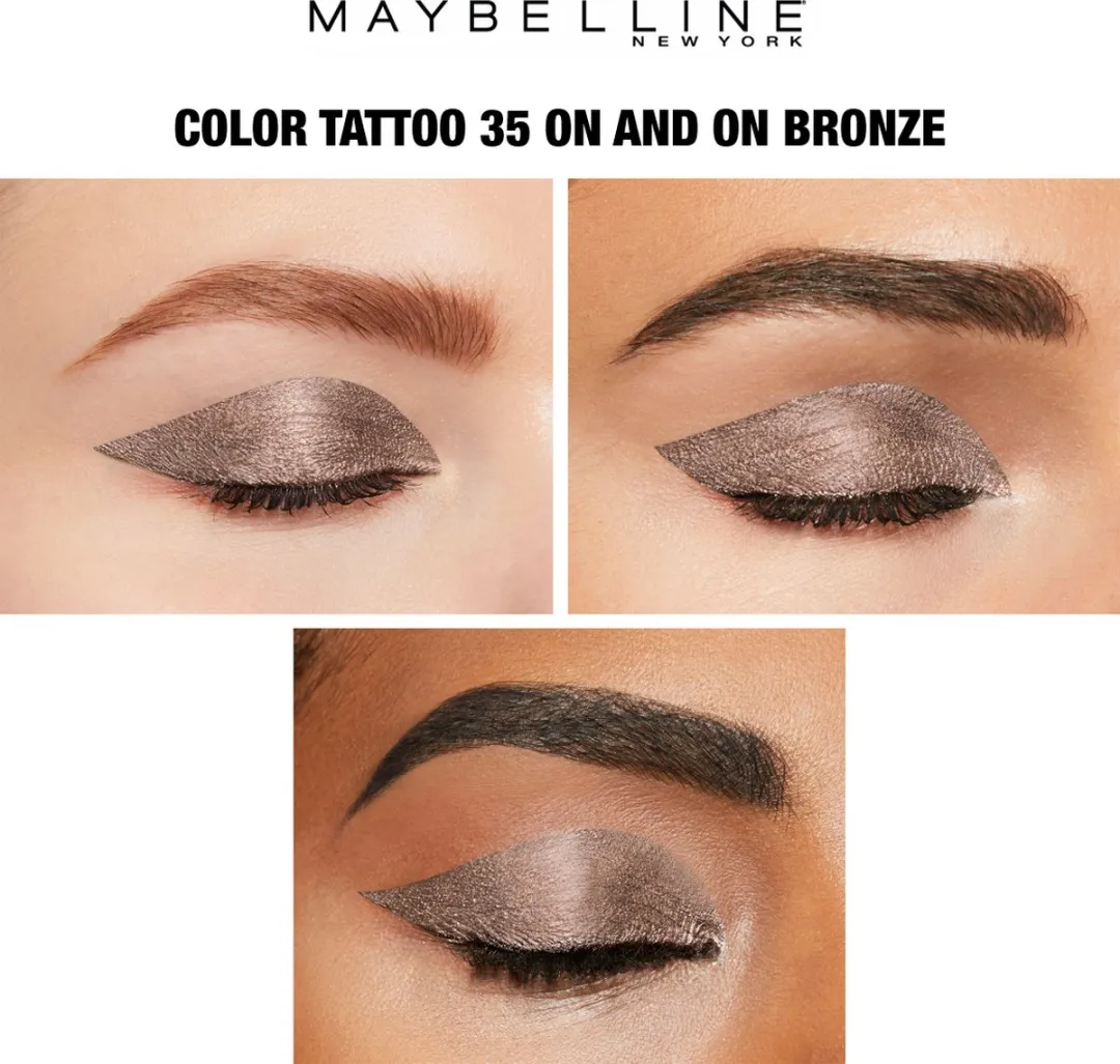 Maybelline Color Tattoo 24H Oogschaduw 35 On and On Bronze - afbeelding 6 van 6