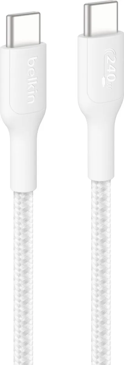 Belkin CAB025hq2MWH USB-C Kabel 240W - 2m - Wit