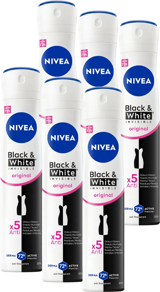 NIVEA Invisible For Black & White Anti-Transpirant Spray