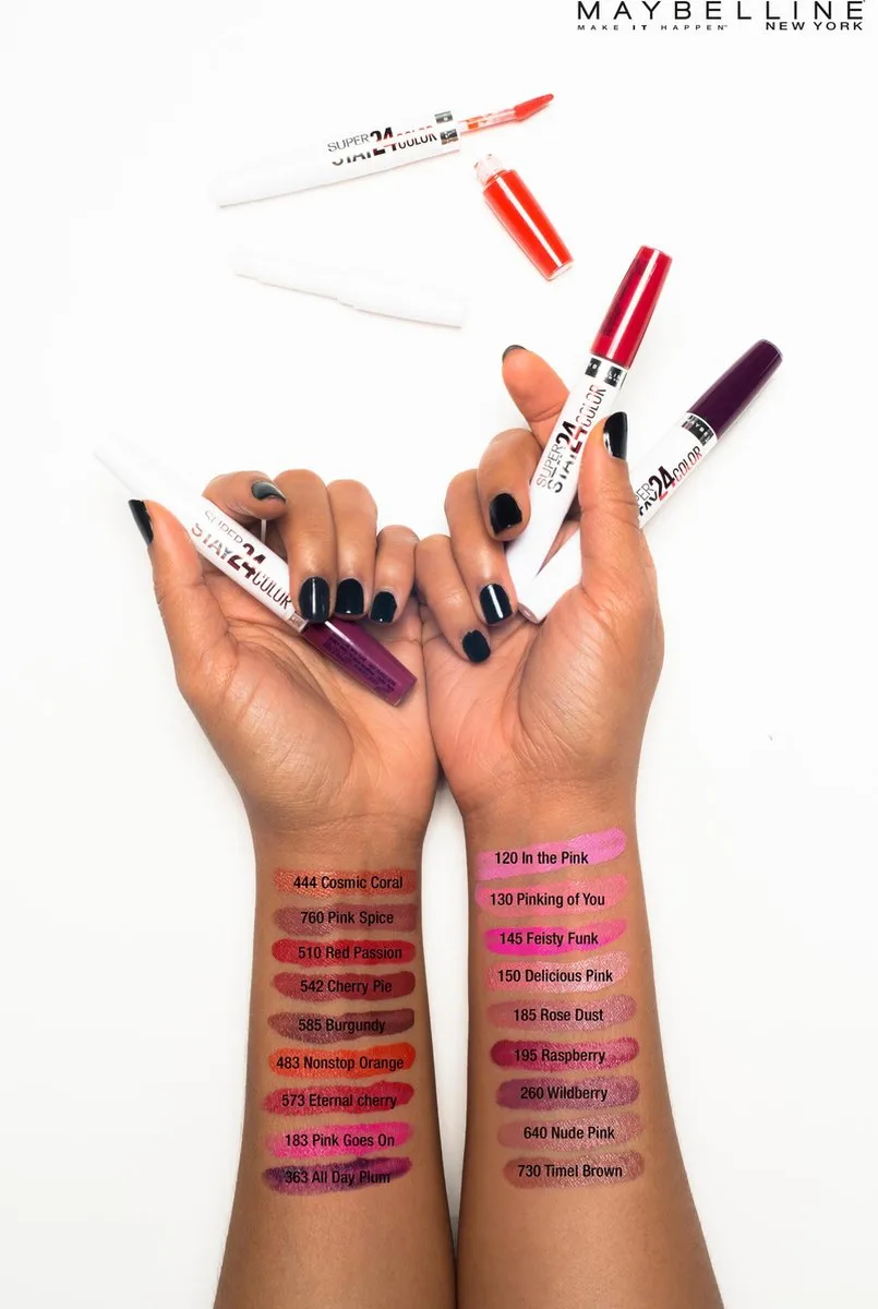 Maybelline Superstay 24H Lippenstift 760 Pink Spice - 8ml - afbeelding 6 van 6